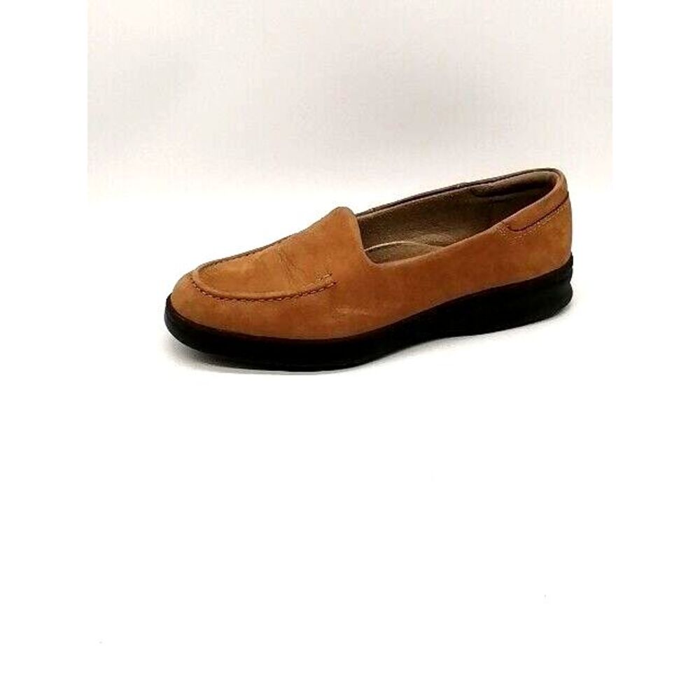 Natural Sport Loafers Womens Brown 7 Slip On‎ Walking Shoe Suede Moc Toe 776A06